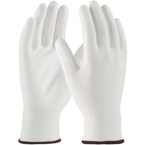 33-115 Seamless Knit Polyester Glove with Polyurethane Coated Flat Grip on Palm & Fingers