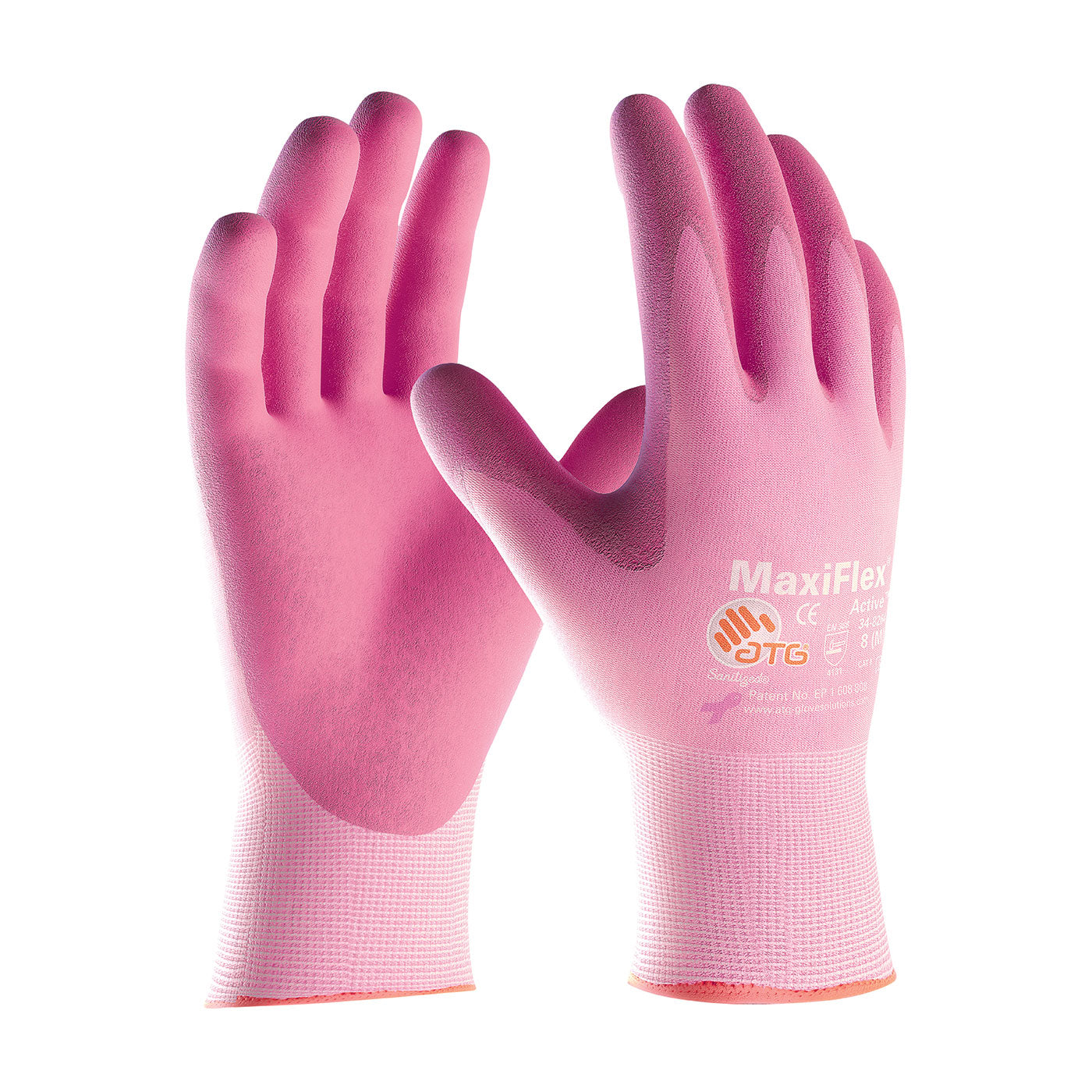 34-8264 Seamless Knit Nylon Glove with Ultra Lightweight Nitrile Coated MicroFoam Grip on Palm & Fingers - Touchscreen