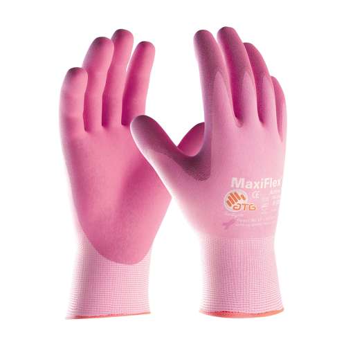 34-8264 Seamless Knit Nylon Glove with Ultra Lightweight Nitrile Coated MicroFoam Grip on Palm & Fingers - Touchscreen