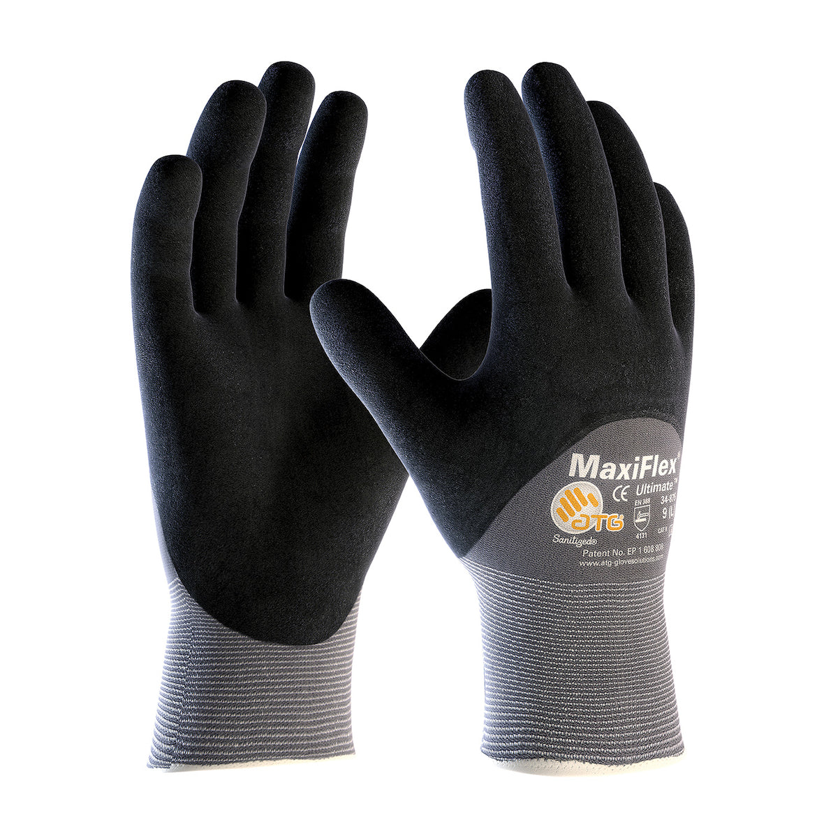 34-875V Seamless Knit Nylon/Elastane Glove with Nitrile Coated MicroFoam Grip on Palm, Fingers & Knuckles - Vend-Ready