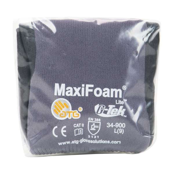 Seamless Knit Nylon Glove with Nitrile Coated Foam Grip on Palm & Fingers - Vend-Ready