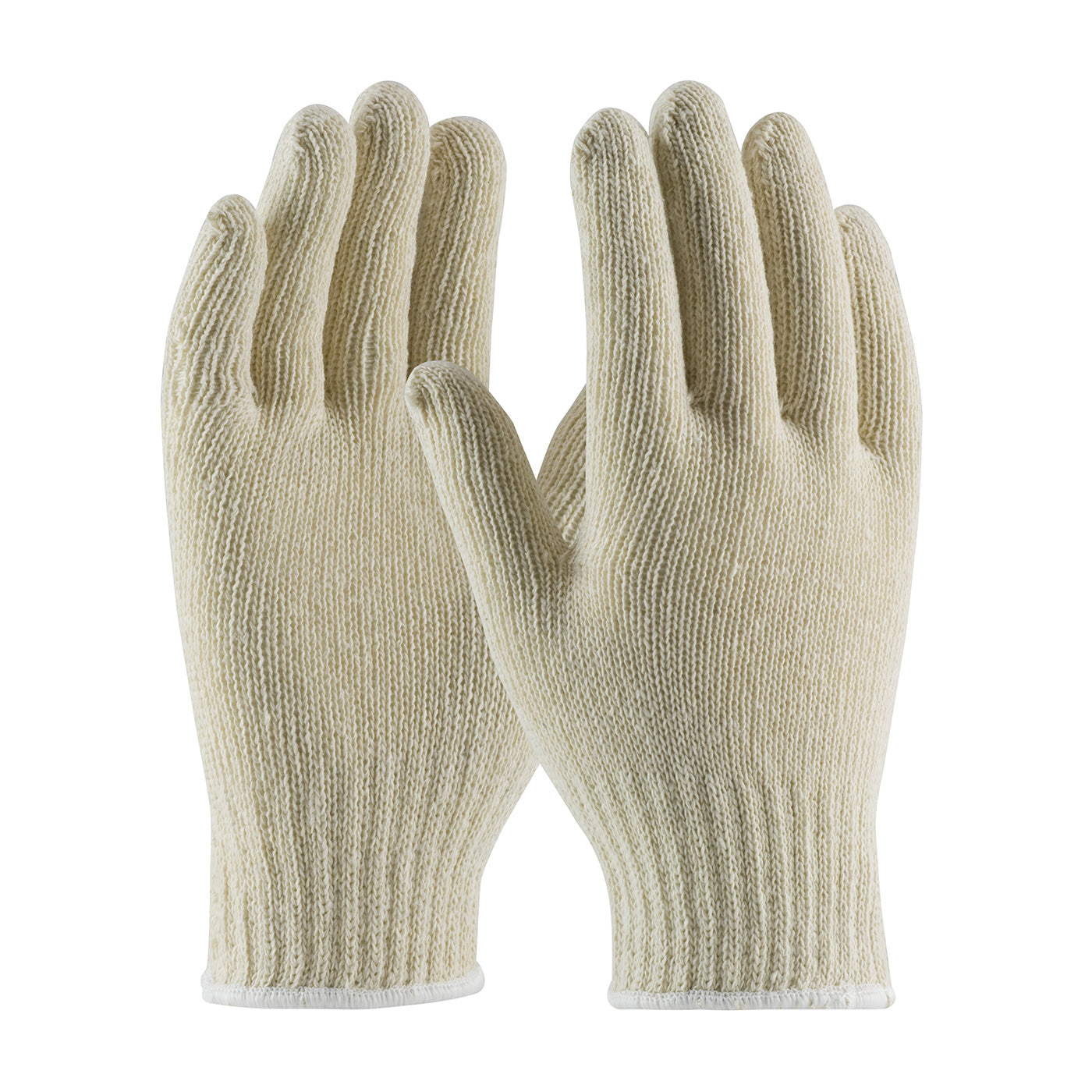 35-C104 Medium Weight Seamless Knit Cotton/Polyester Glove - Natural