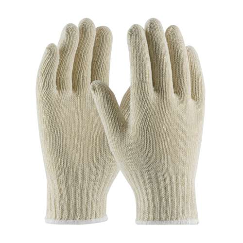 35-C104 Medium Weight Seamless Knit Cotton/Polyester Glove - Natural