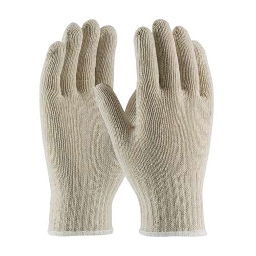 35-C110 Medium Weight Seamless Knit Cotton/Polyester Glove - 7 Gauge Natural