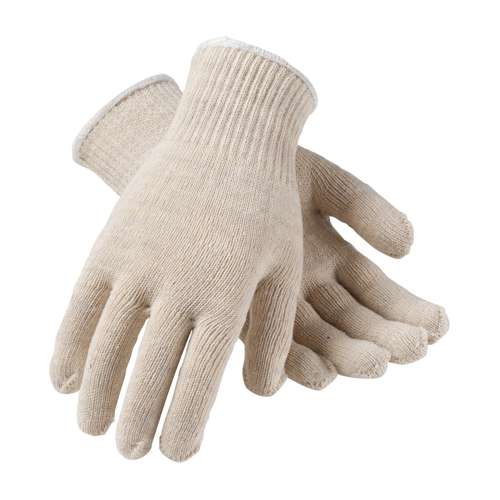 35-C2110 Medium Weight Seamless Knit Cotton/Polyester Glove - 10 Gauge Natural