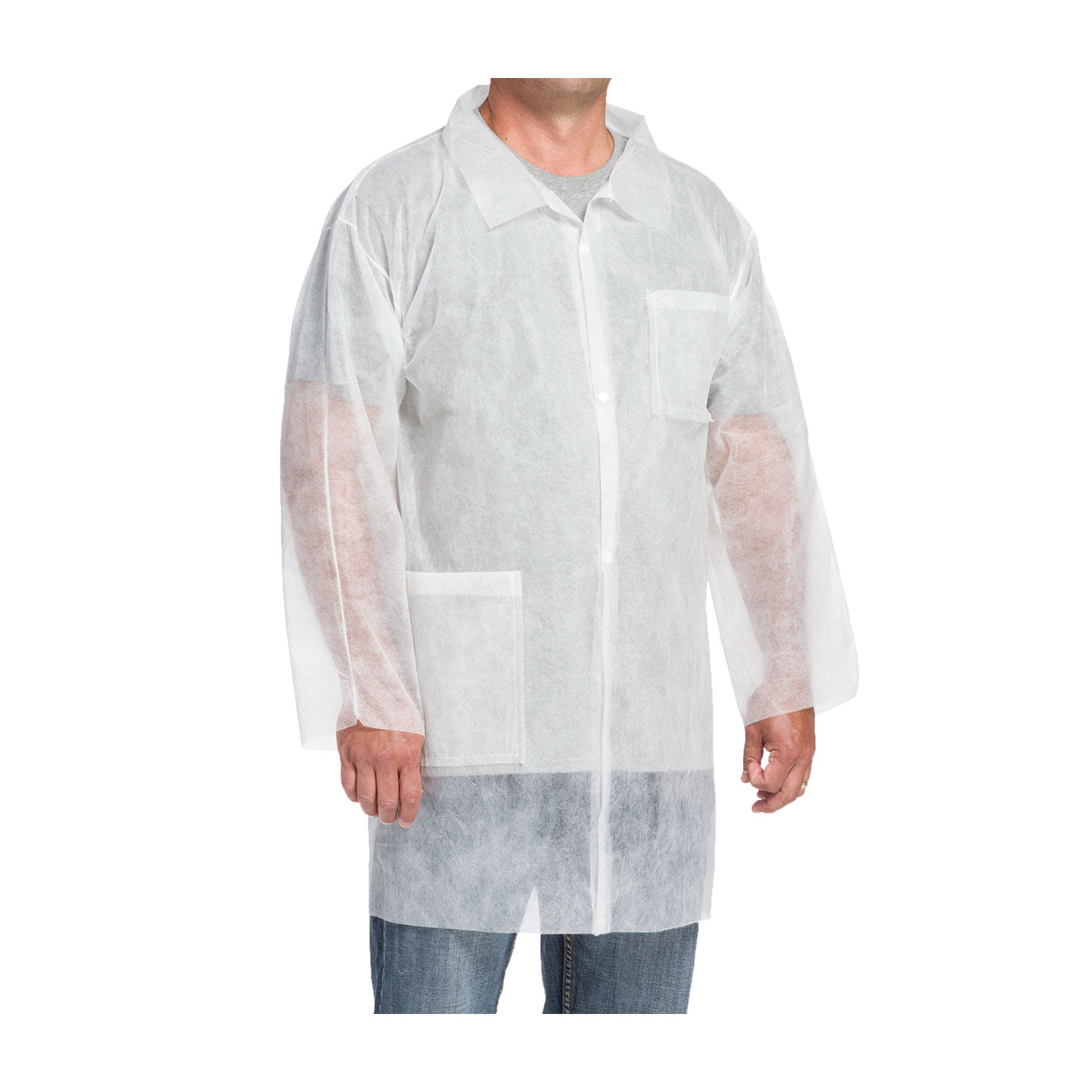 3514 Standard Weight 20GSM SBP Lab Coat - 2 pockets