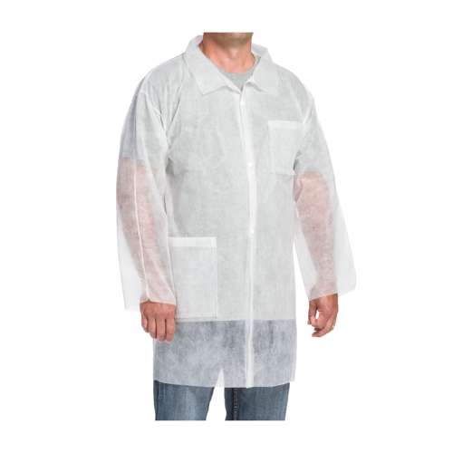 3514 Standard Weight 20GSM SBP Lab Coat - 2 pockets