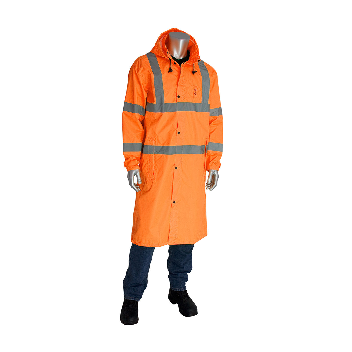 353-1048 ANSI Type R Class 3 Value All Purpose 48" Raincoat