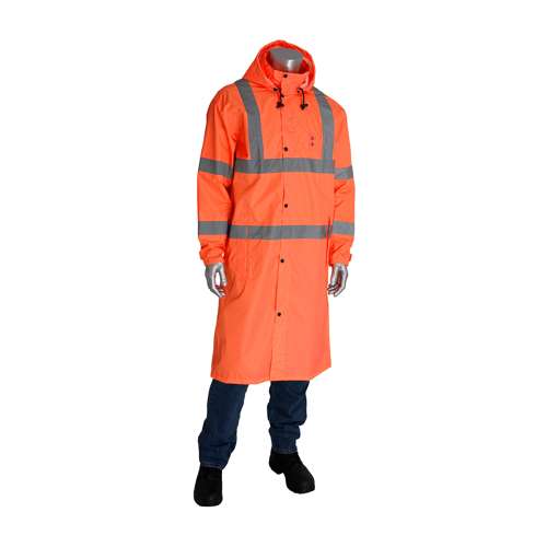353-1048 ANSI Type R Class 3 Value All Purpose 48" Raincoat
