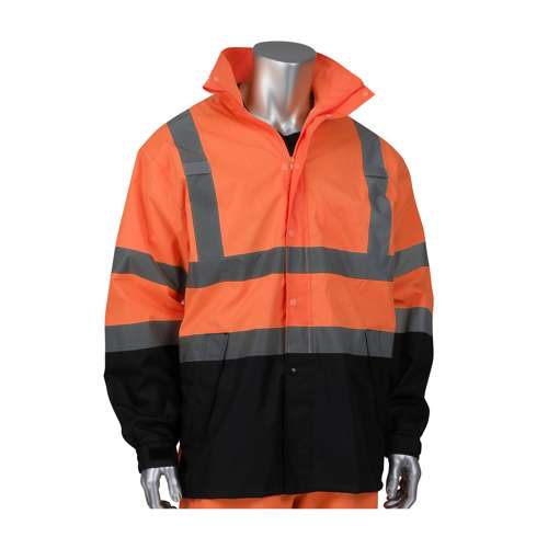 353-1200 ANSI Type R Class 3 Value All Purpose Waterproof Jacket with Black Bottom