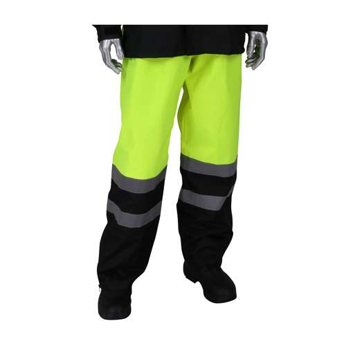 353-1202 ANSI Class E Value All Purpose Waterproof Pants with Black Bottoms