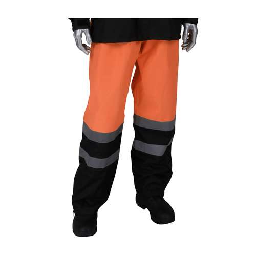353-1202 ANSI Class E Value All Purpose Waterproof Pants with Black Bottoms