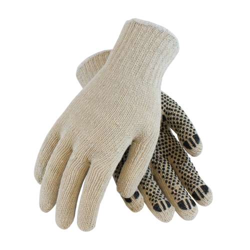 36-110PD Regular Weight Seamless Knit Cotton/Polyester Glove with PVC Dotted Grip