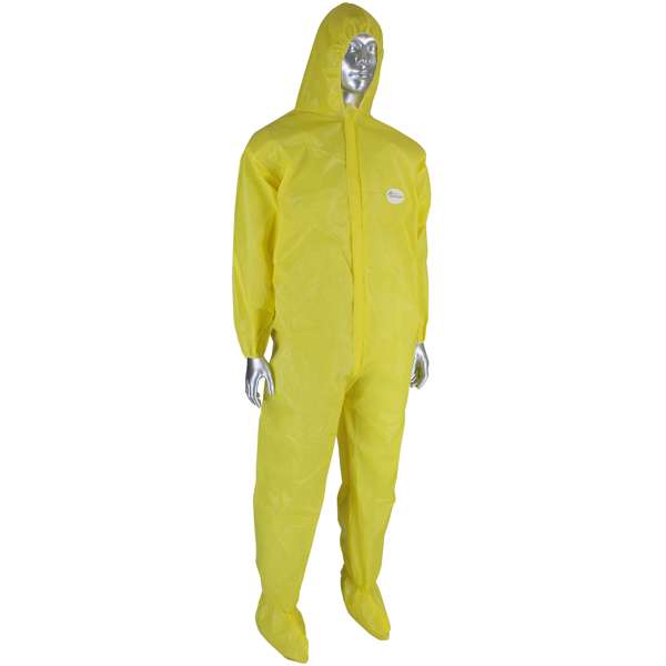 3679B PosiWear UB Plus Coverall with Elastic Wrist & Ankle, Attached Hood & Boot 82 gsm