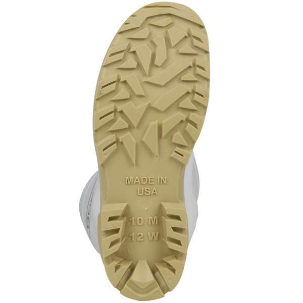 380-900 16" White PVC Plain Toe Boot