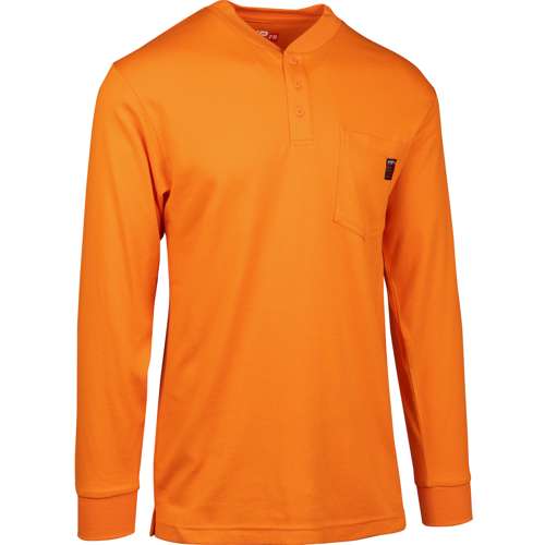 385-FRHN AR/FR Dual-Certified Long Sleeve Henley - 10.6 cal/cm2
