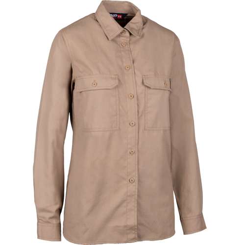 385-FRRSW AR/FR Dual-Certified Women's Ripstop Long Sleeve Work Shirt- 9 cal/cm2