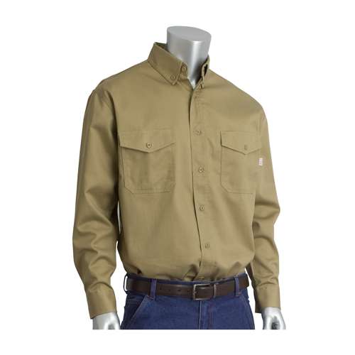 385-FRWS AR/FR Dual Certified Long Sleeve Workshirt - 9.2 cal/cm2