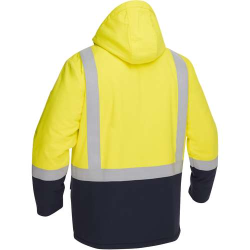 385M8387H AR/FR Ripstop Insulated Parka with Navy Bottom - Industrial Wash Durable