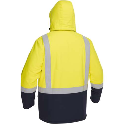 385M8387H AR/FR Ripstop Insulated Parka with Navy Bottom - Industrial Wash Durable