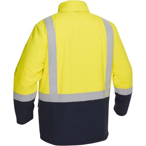 385M8387H AR/FR Ripstop Insulated Parka with Navy Bottom - Industrial Wash Durable