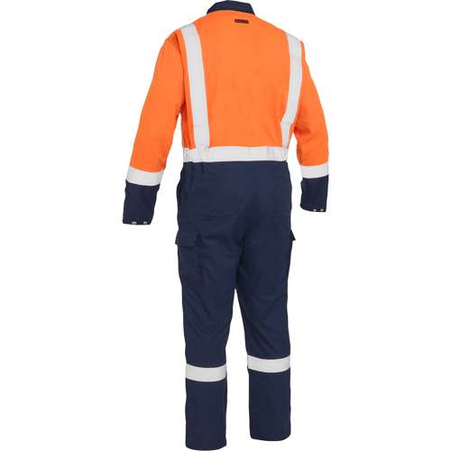 385MFRHC AR/FR Ripstop Coverall with Navy Bottom - Industrial Wash Durable