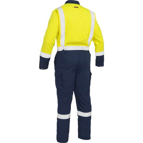 385MFRHC AR/FR Ripstop Coverall with Navy Bottom - Industrial Wash Durable
