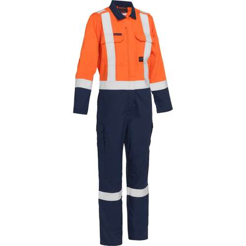 385WFRHC AR/FR Women's Ripstop Coverall with Navy Bottom - Industrial Wash Durable