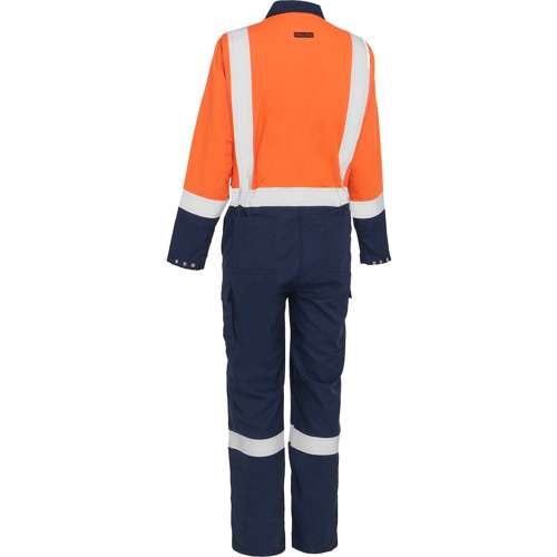 385WFRHC AR/FR Women's Ripstop Coverall with Navy Bottom - Industrial Wash Durable