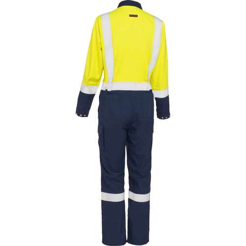385WFRHC AR/FR Women's Ripstop Coverall with Navy Bottom - Industrial Wash Durable