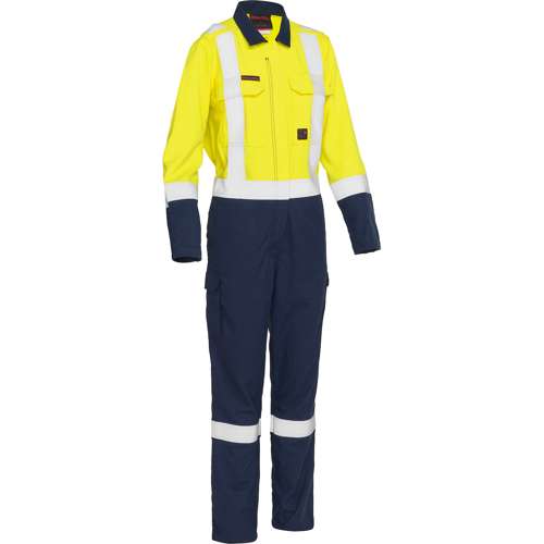 385WFRHC AR/FR Women's Ripstop Coverall with Navy Bottom - Industrial Wash Durable