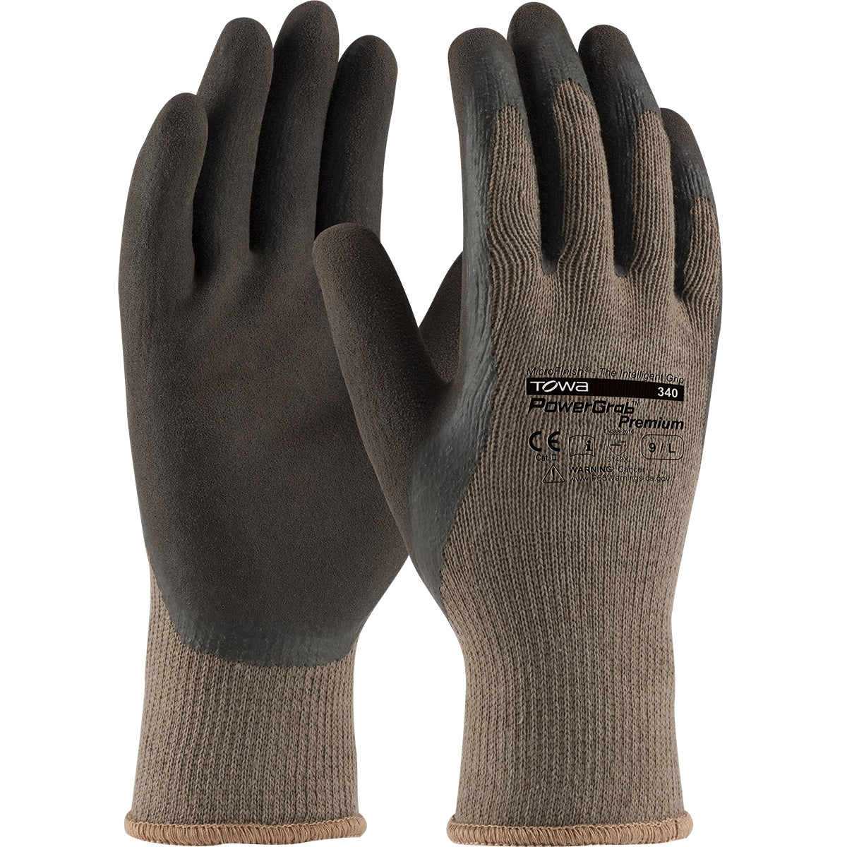 Seamless Knit Cotton/Polyester Glove with Latex MicroFinish Grip on Palm & Fingers