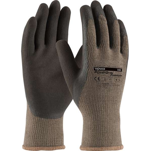 Seamless Knit Cotton/Polyester Glove with Latex MicroFinish Grip on Palm & Fingers