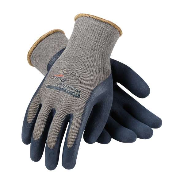 Seamless Knit Cotton/Polyester Glove with Latex MicroFinish Grip on Palm & Fingers