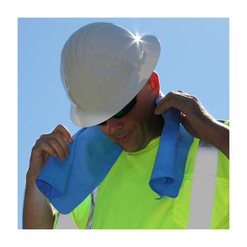 396-602-BULK EZ-Cool Evap. PVA Cooling Towel 13in. x 31in. Blue BULK PACKED