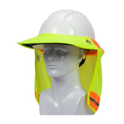 396-801FR FR Treated Hi-Vis Hard Hat Visor and Neck Shade