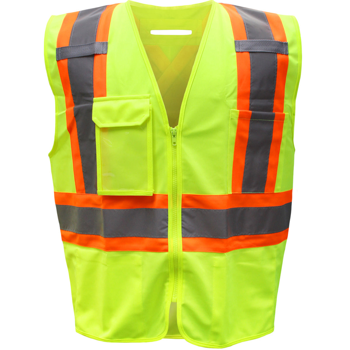 ANSI Type R Class 2 Two-Tone Polyester Vest with "D" Ring Access