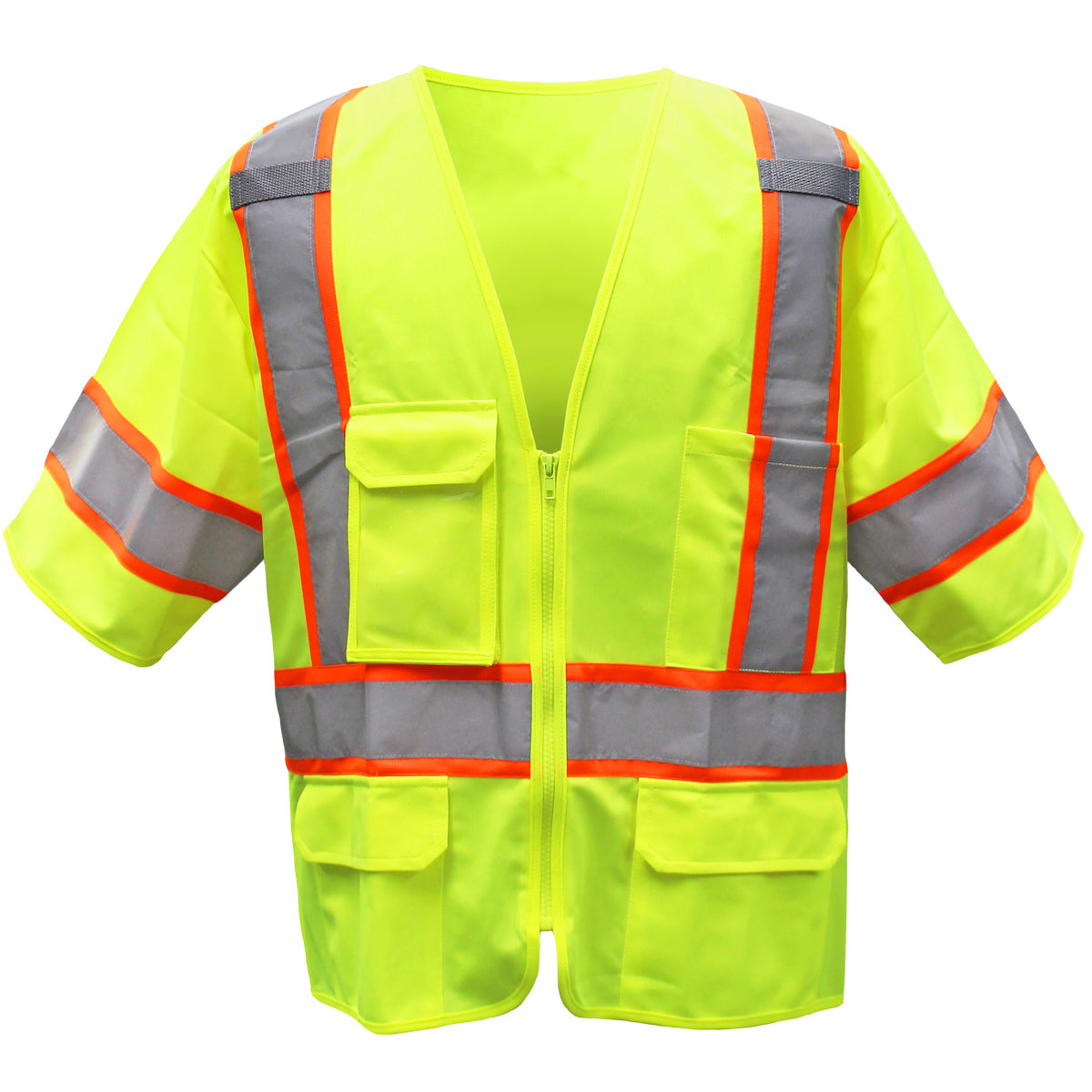 ANSI Type R Class 3 Two-Tone Vest - Solid Polyester