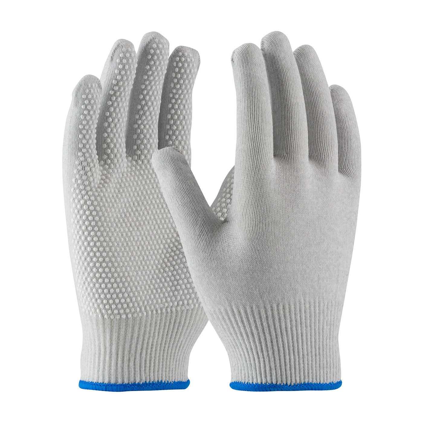 40-6411 Seamless Knit Nylon / Carbon Fiber Electrostatic Dissipative (ESD) Glove with PVC Dot Grip
