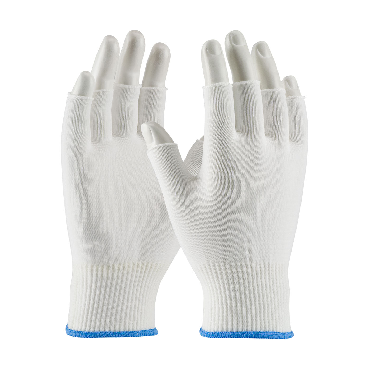 40-732 Medium Weight Seamless Knit Nylon Clean Environment Glove - Half-Finger