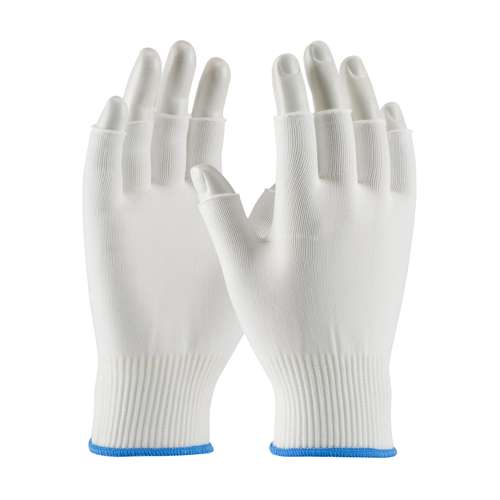 40-732 Medium Weight Seamless Knit Nylon Clean Environment Glove - Half-Finger