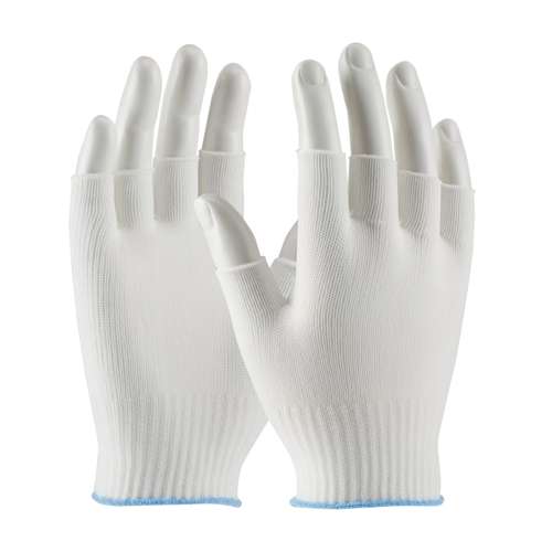 40-736 Light Weight Seamless Knit Nylon Clean Environment Glove - Half-Finger