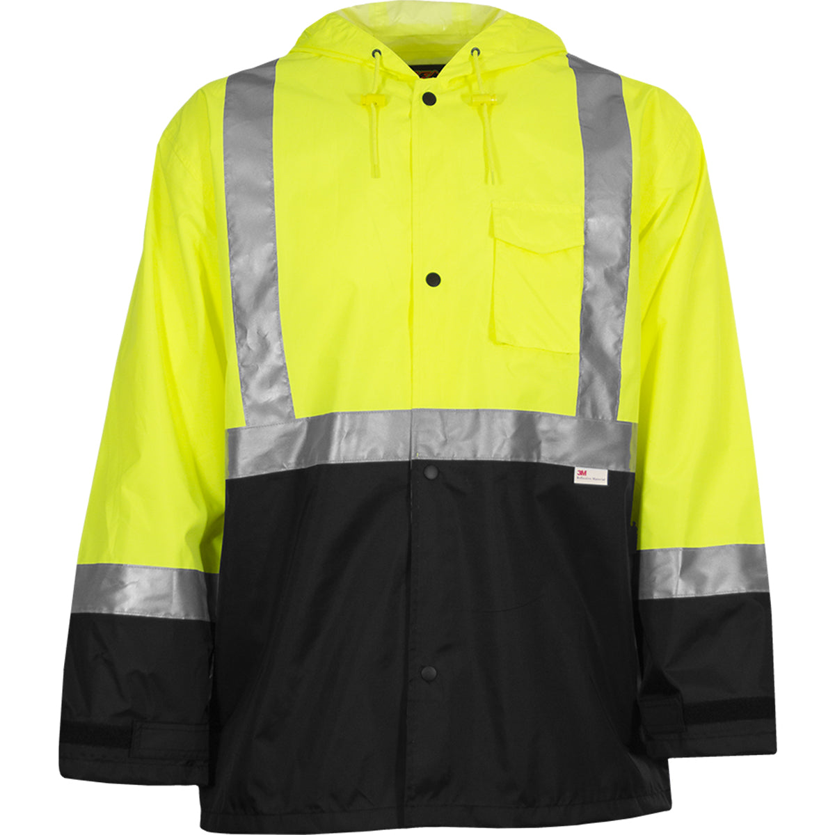 403ET ANSI Type R Class 3 Waterproof Breathable Jacket with  Black Bottom