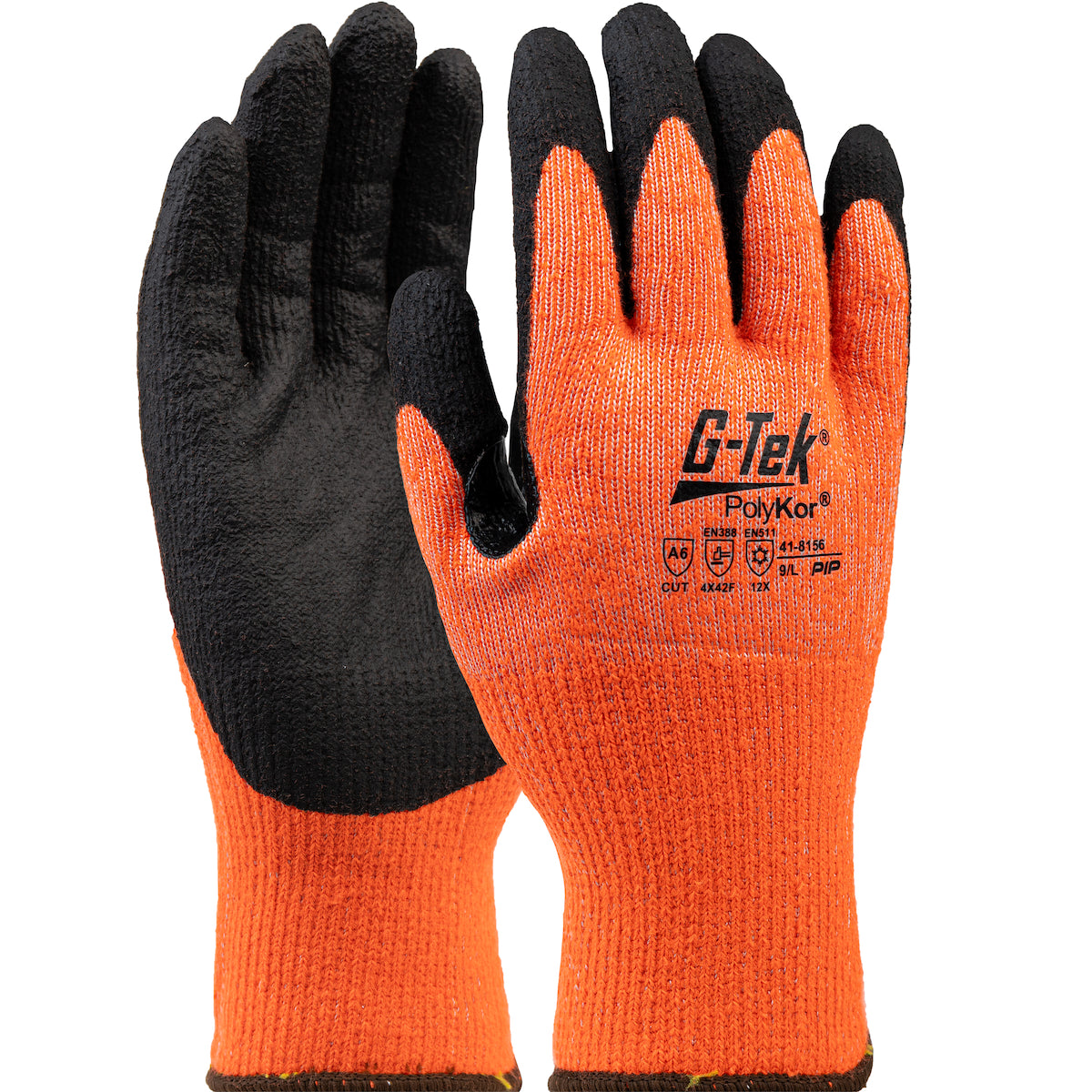 41-8156 Seamless Knit Single-Layer PolyKor® / Acrylic Blend Glove with Nitrile Foam Grip on Palm & Fingers – Touchscreen Compatible