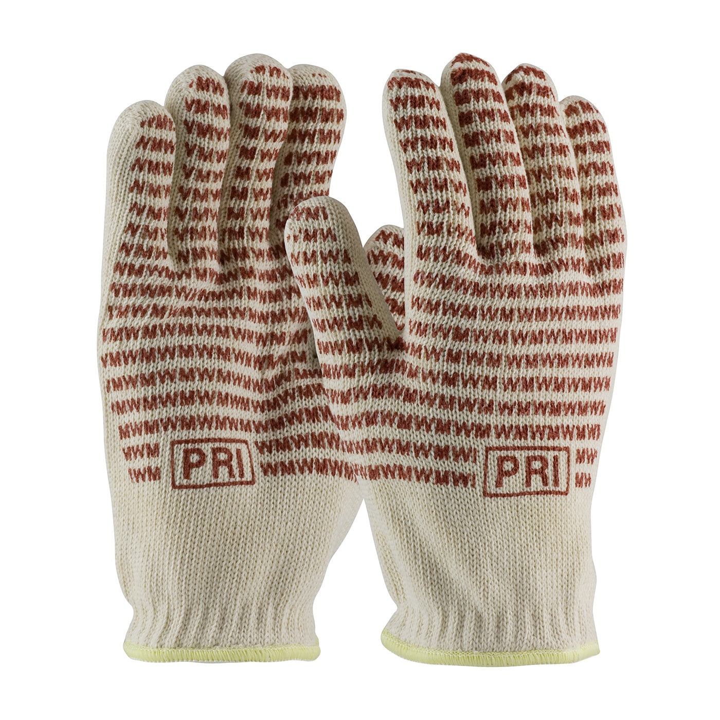 43-502 Double-Layered Cotton Seamless Knit Hot Mill Glove with Double-Sided EverGrip™ Nitrile Coating - 24 oz