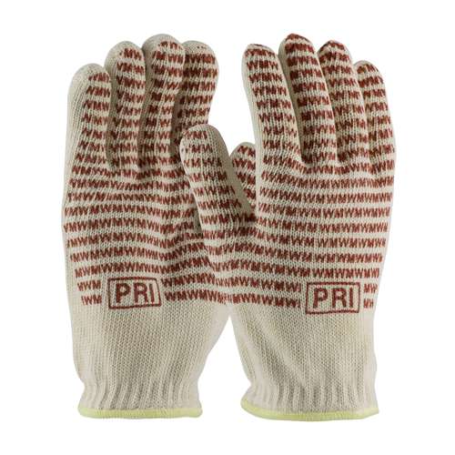 43-502 Double-Layered Cotton Seamless Knit Hot Mill Glove with Double-Sided EverGrip™ Nitrile Coating - 24 oz