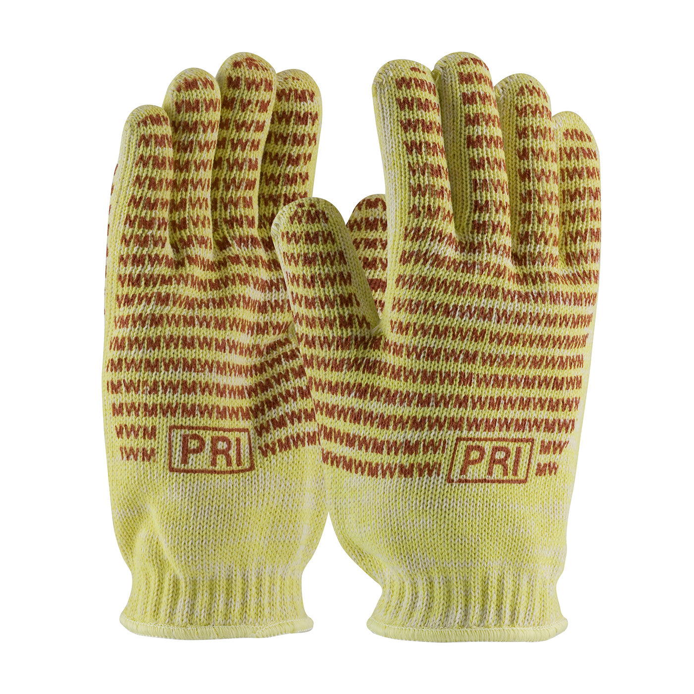 43-552 DuPont™ Kevlar® / Cotton Seamless Knit Hot Mill Glove with Cotton Liner and Double-Sided EverGrip™ Nitrile Coating - 24 oz