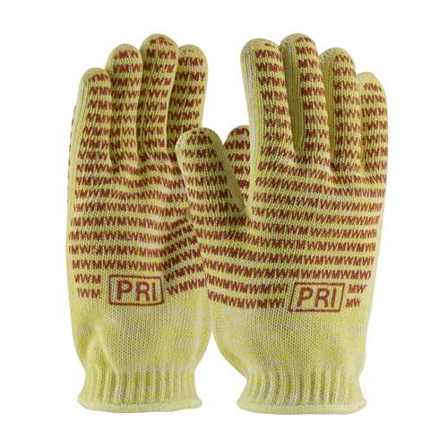 43-552 DuPont™ Kevlar® / Cotton Seamless Knit Hot Mill Glove with Cotton Liner and Double-Sided EverGrip™ Nitrile Coating - 24 oz