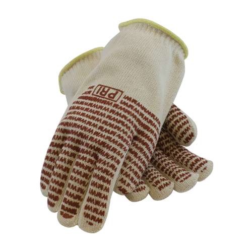 43-802 Double-Layered Cotton Seamless Knit Hot Mill Glove with Double-Sided EverGrip™ Nitrile Coating - 32 oz