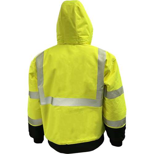 430PS ANSI Type R Class 3 Heavy-Duty Water-Resistant ProDuck Bomber™ Jacket with Breakaway Snap Off Hood